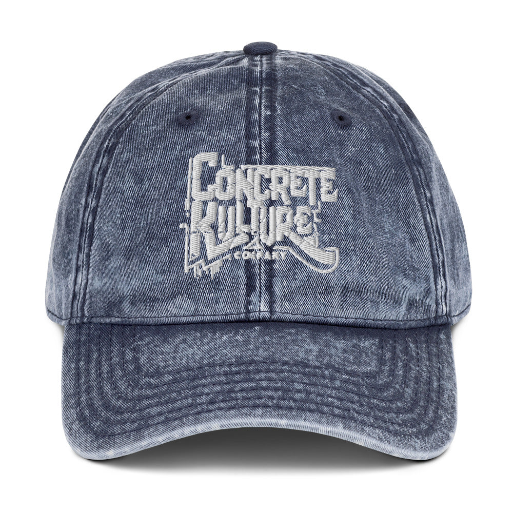 "Concrete Kulture Co." Vintage Cotton Twill Cap