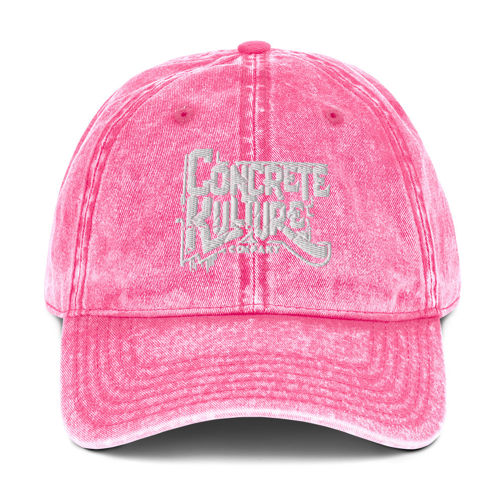 "Concrete Kulture Co." Vintage Cotton Twill Cap