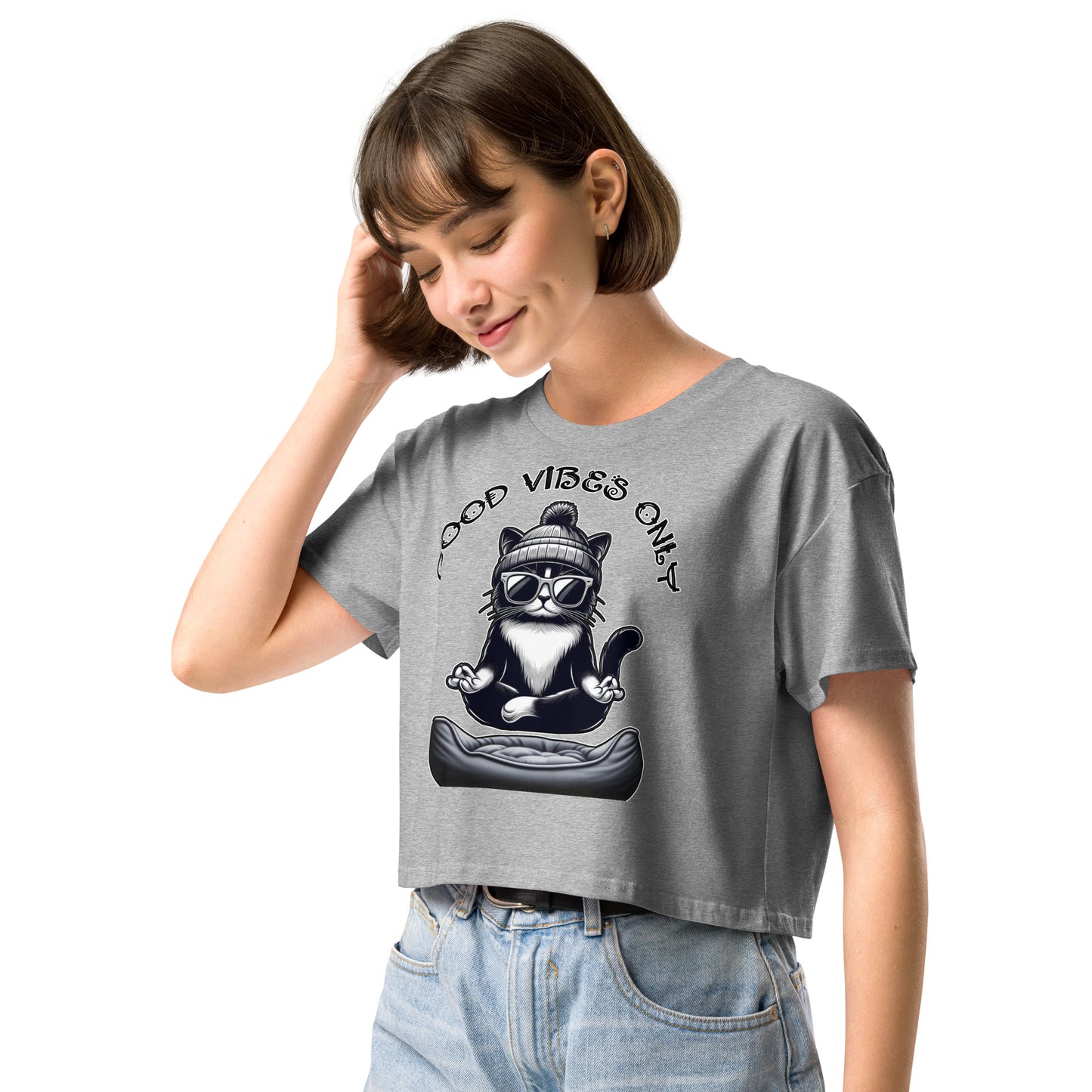 Women’s "Good Vibes Only" crop top