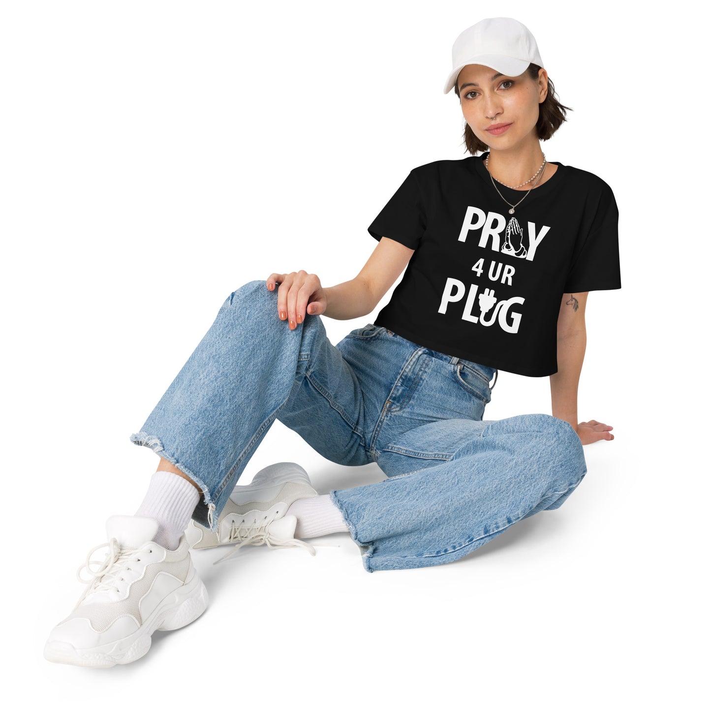 Women’s " Pray 4ur Plug" crop top