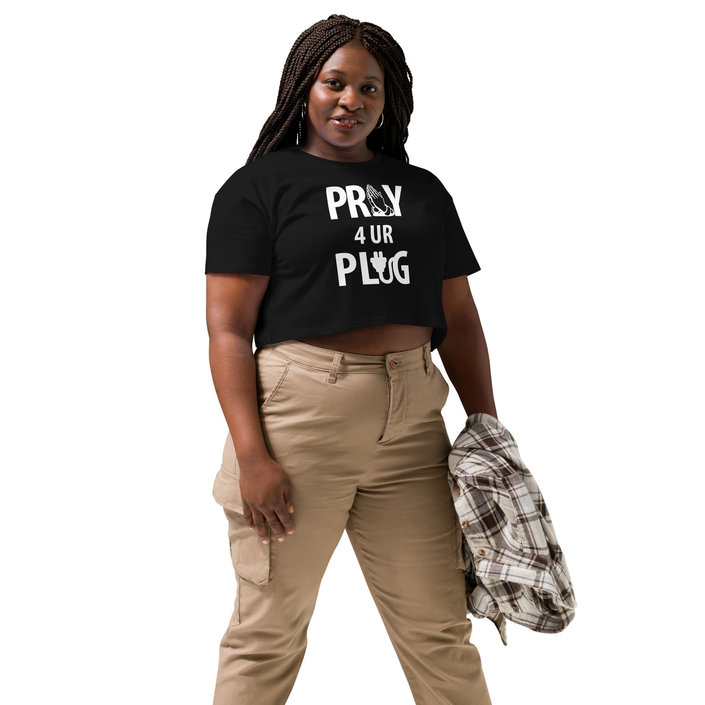 Women’s " Pray 4ur Plug" crop top
