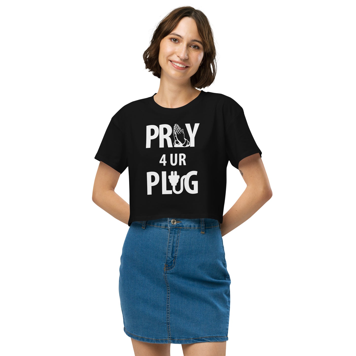 Women’s " Pray 4ur Plug" crop top