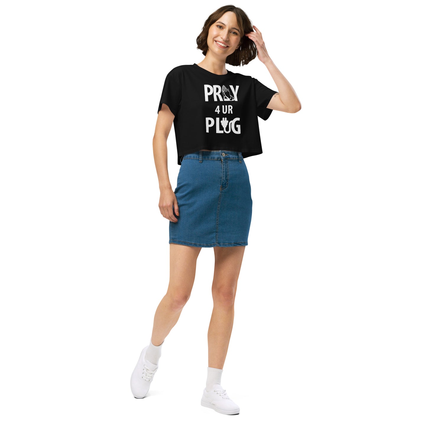 Women’s " Pray 4ur Plug" crop top