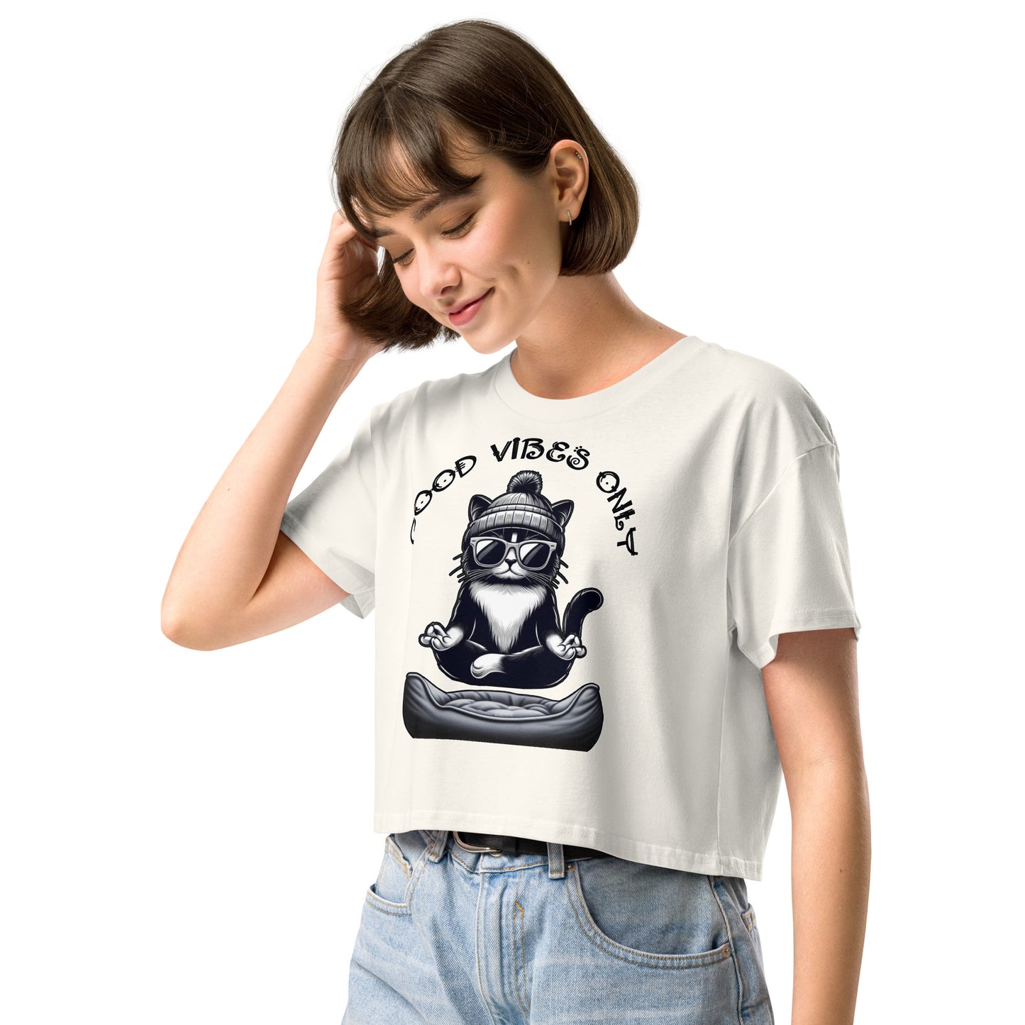 Women’s "Good Vibes Only" crop top