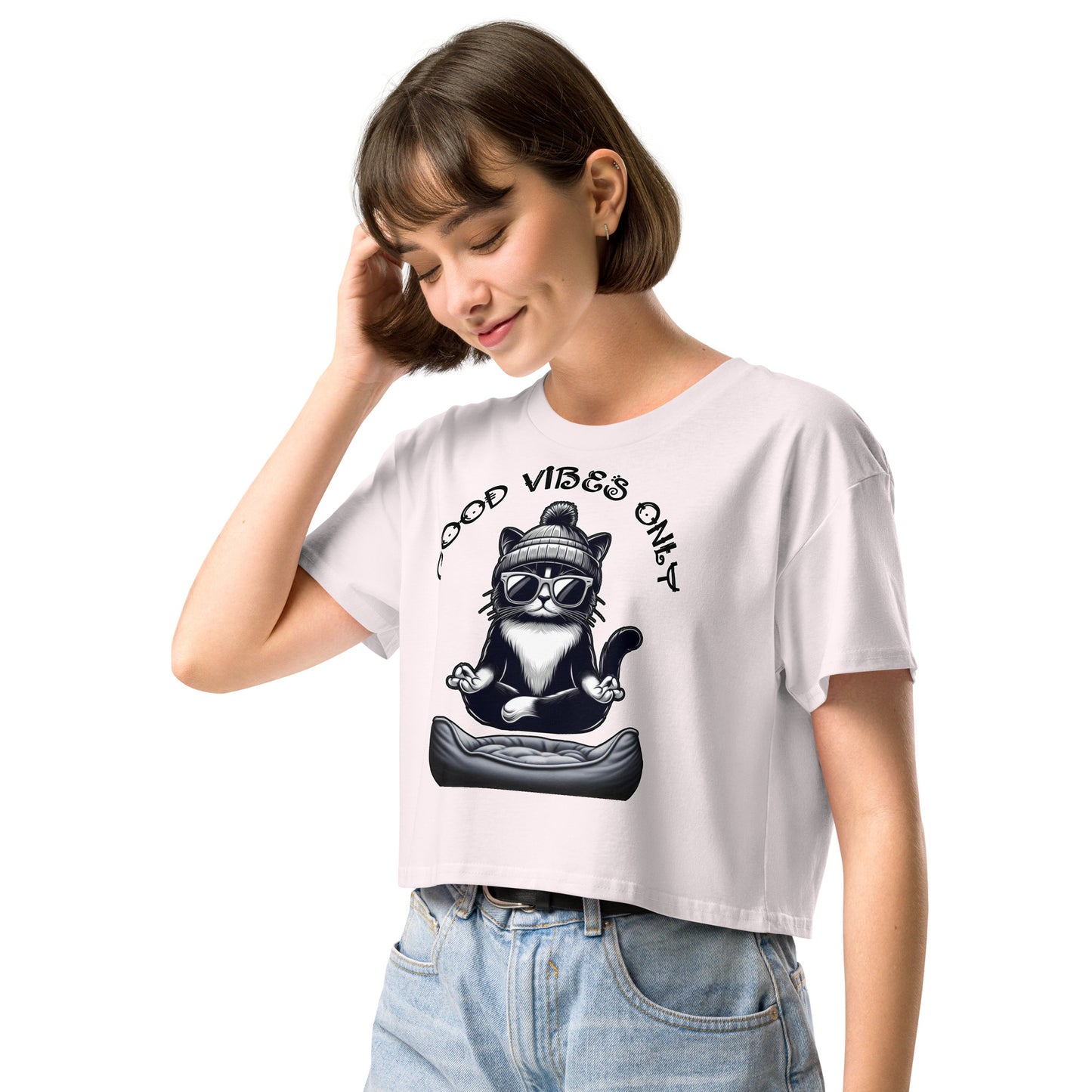 Women’s "Good Vibes Only" crop top