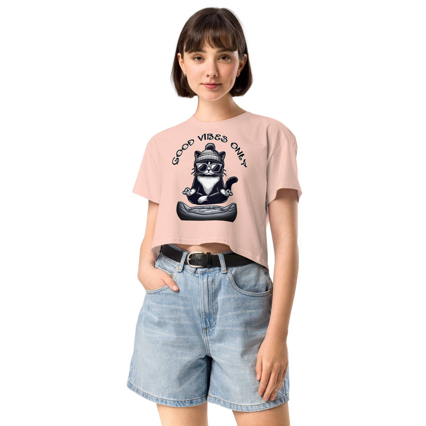 Women’s "Good Vibes Only" crop top