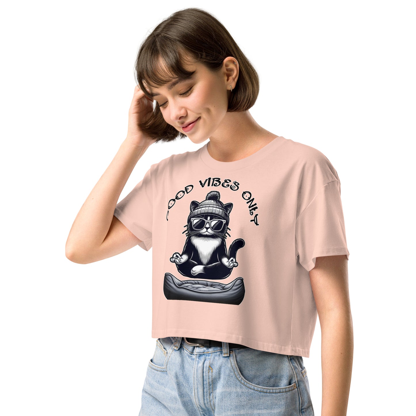 Women’s "Good Vibes Only" crop top