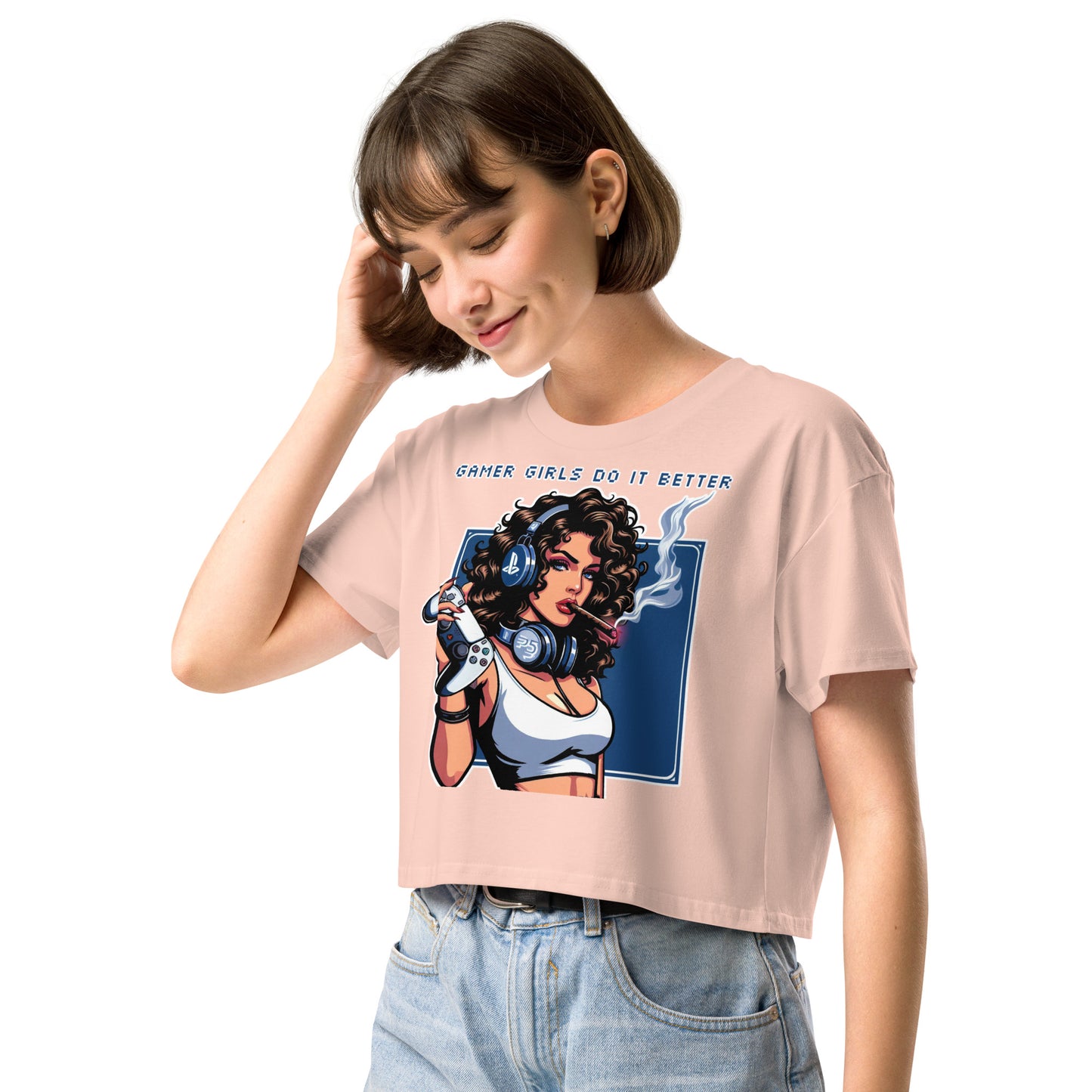 Women’s "Gamer Girls"  crop top