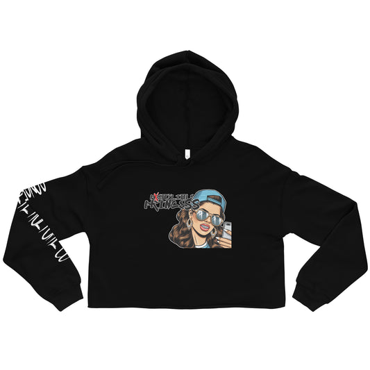 CK co- "Petty Little Princess" Crop Hoodie