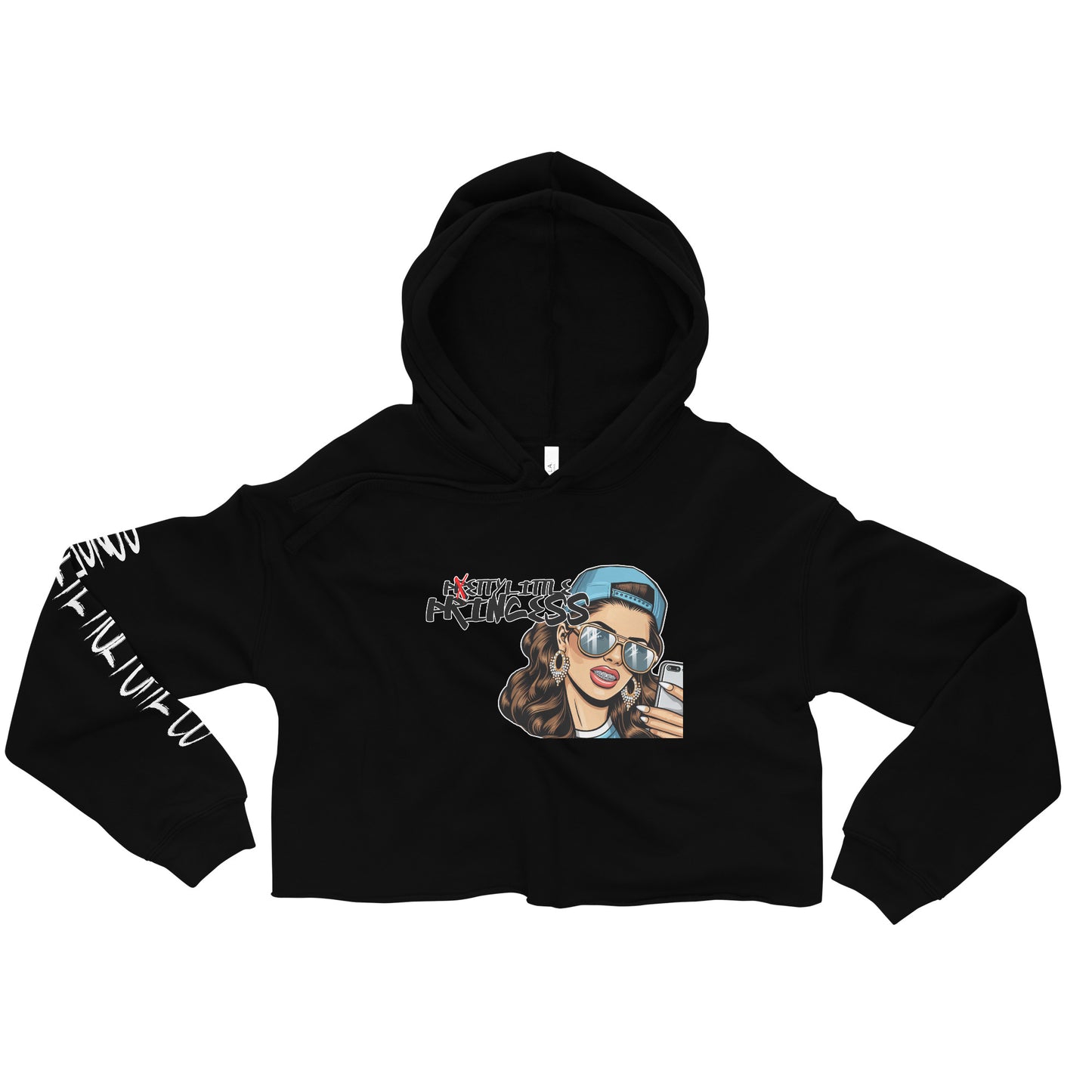 CK co- "Petty Little Princess" Crop Hoodie