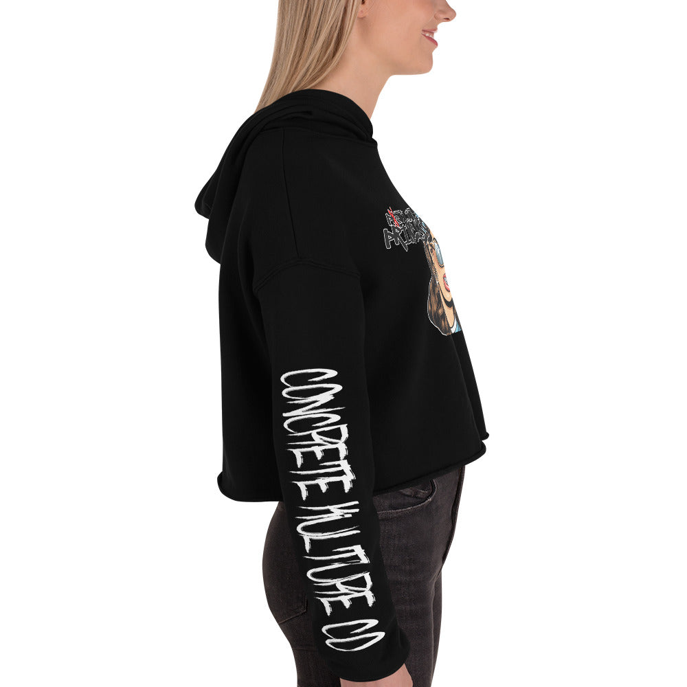 CK co- "Petty Little Princess" Crop Hoodie