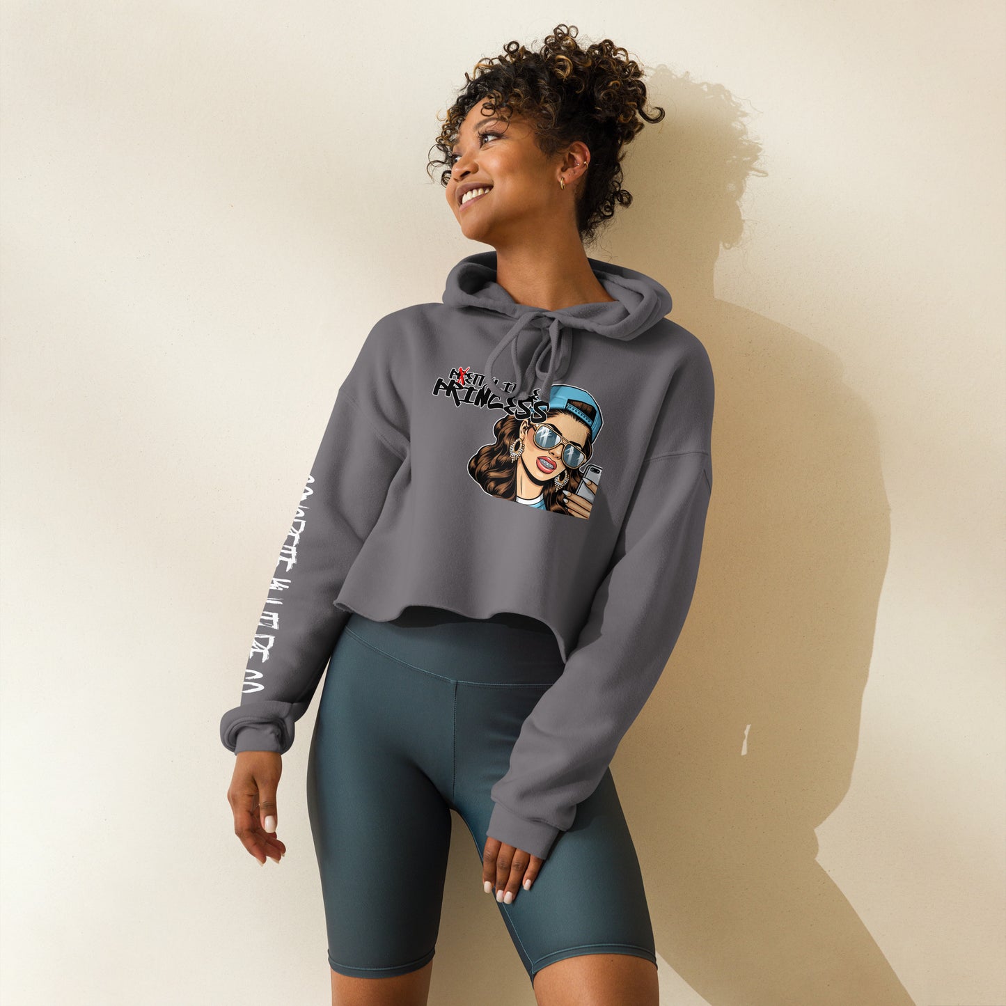 CK co- "Petty Little Princess" Crop Hoodie