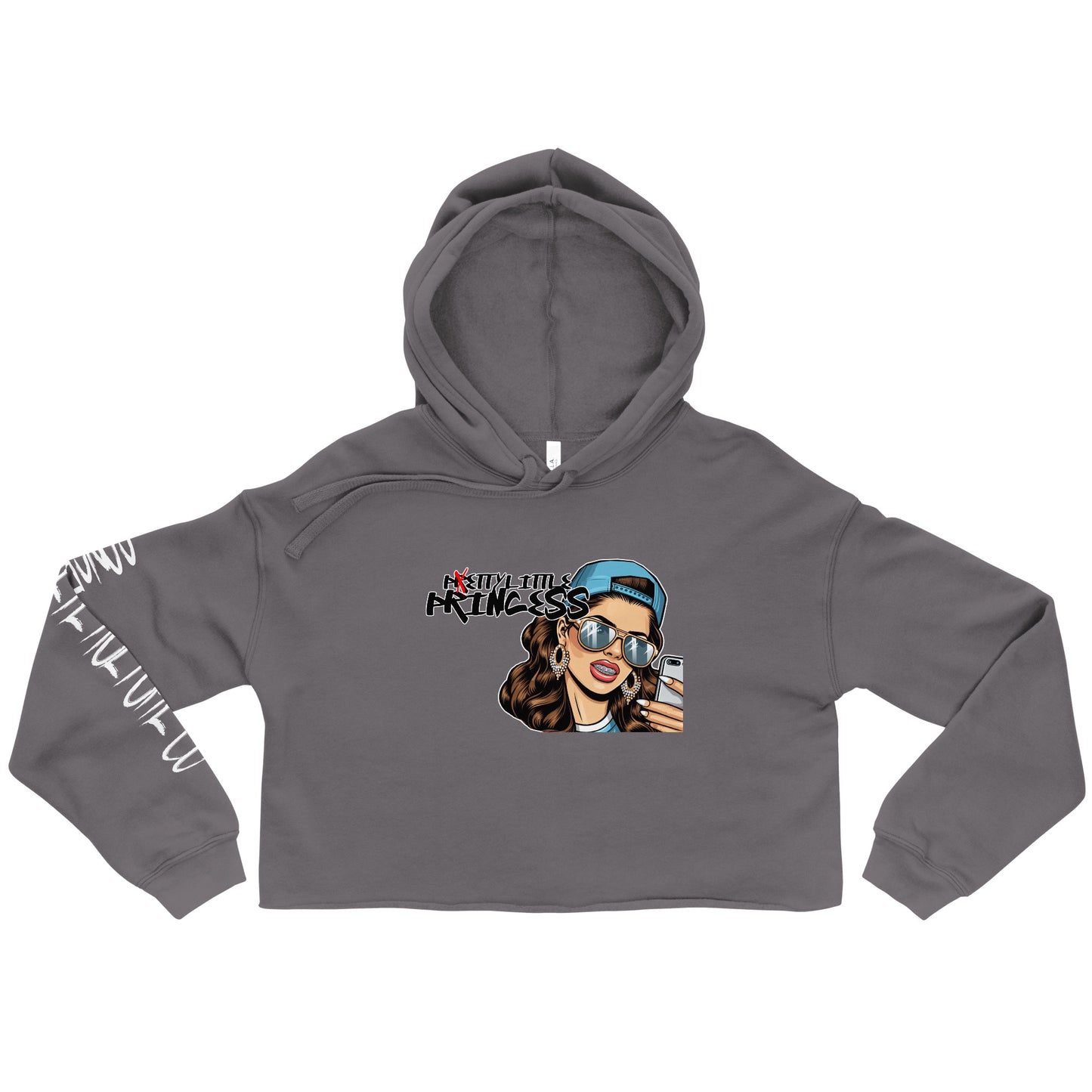 CK co- "Petty Little Princess" Crop Hoodie