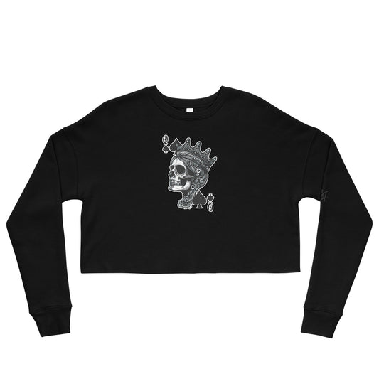Concrete Kulture Co Womens "Queen Sh!t" Crop Sweatshirt