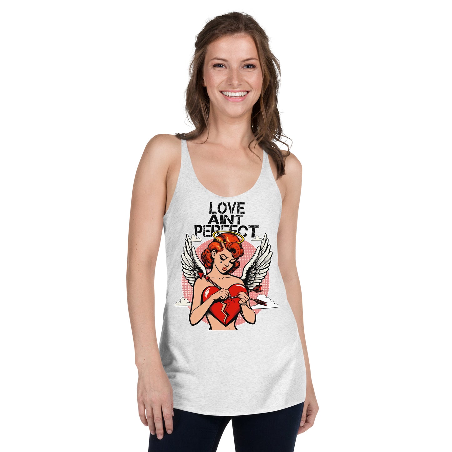 Women's "Love Ain't Perfect" Racerback Tank