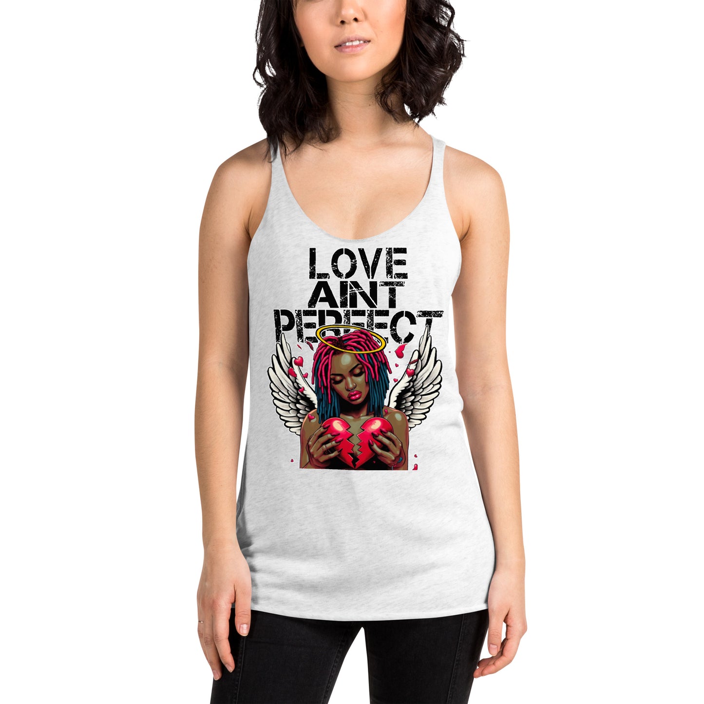 Women's "Love Ain't Perfect" Racerback Tank