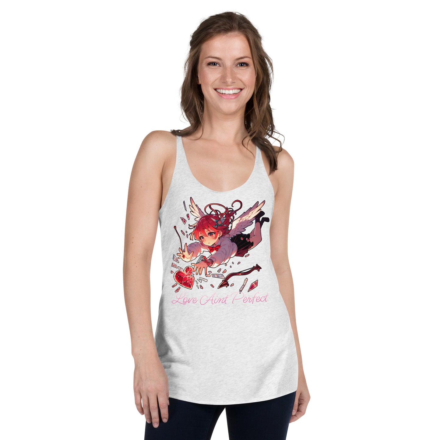 Women's "Love Aint Perfect"  Racerback Tank