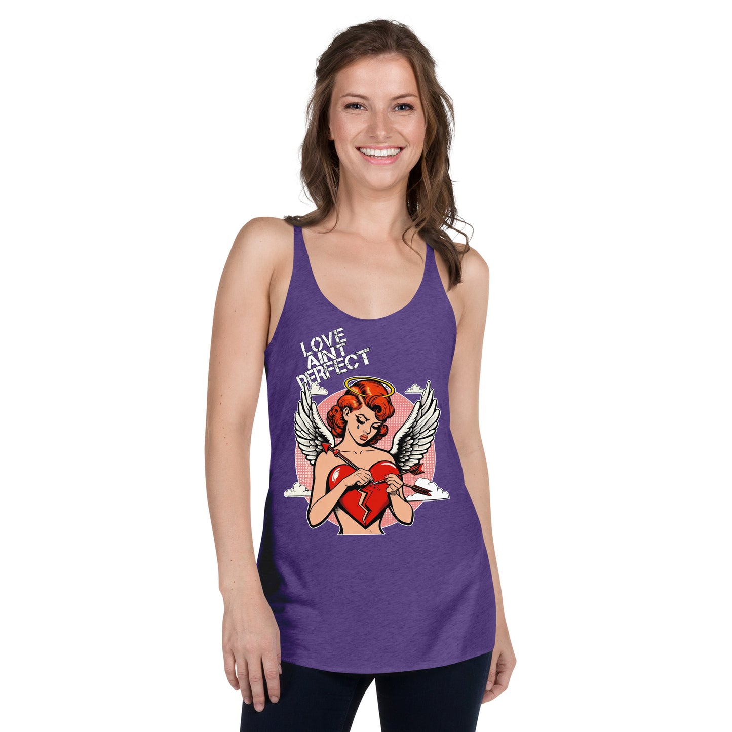 Women's "Love Ain't Perfect" Racerback Tank