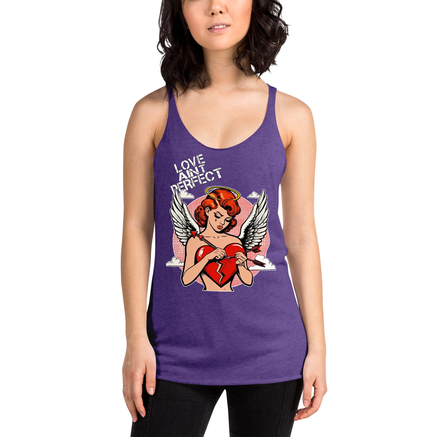 Women's "Love Ain't Perfect" Racerback Tank