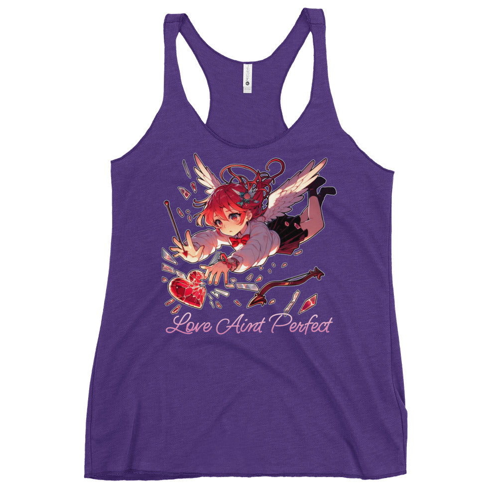 Women's "Love Aint Perfect"  Racerback Tank
