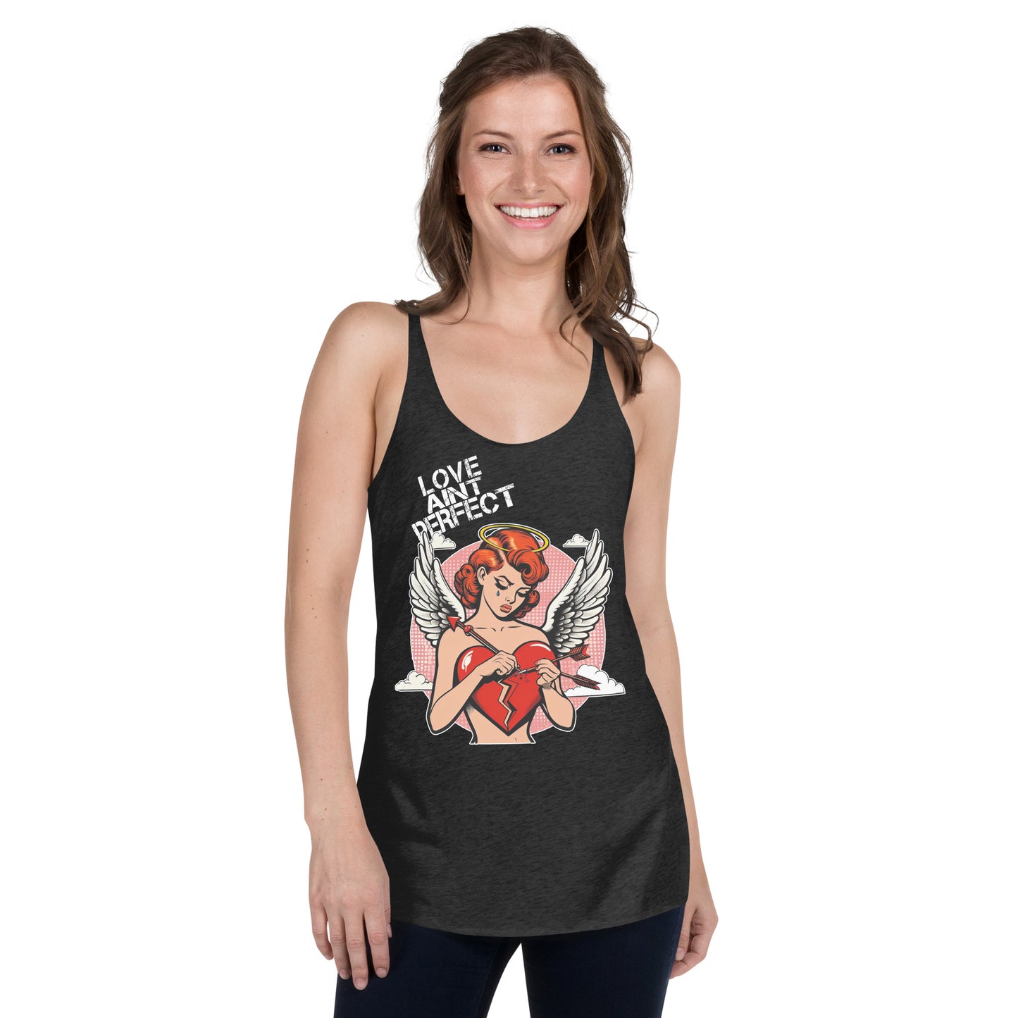 Women's "Love Ain't Perfect" Racerback Tank