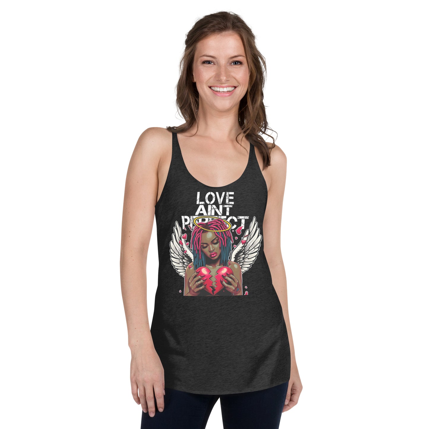 Women's "Love Ain't Perfect" Racerback Tank