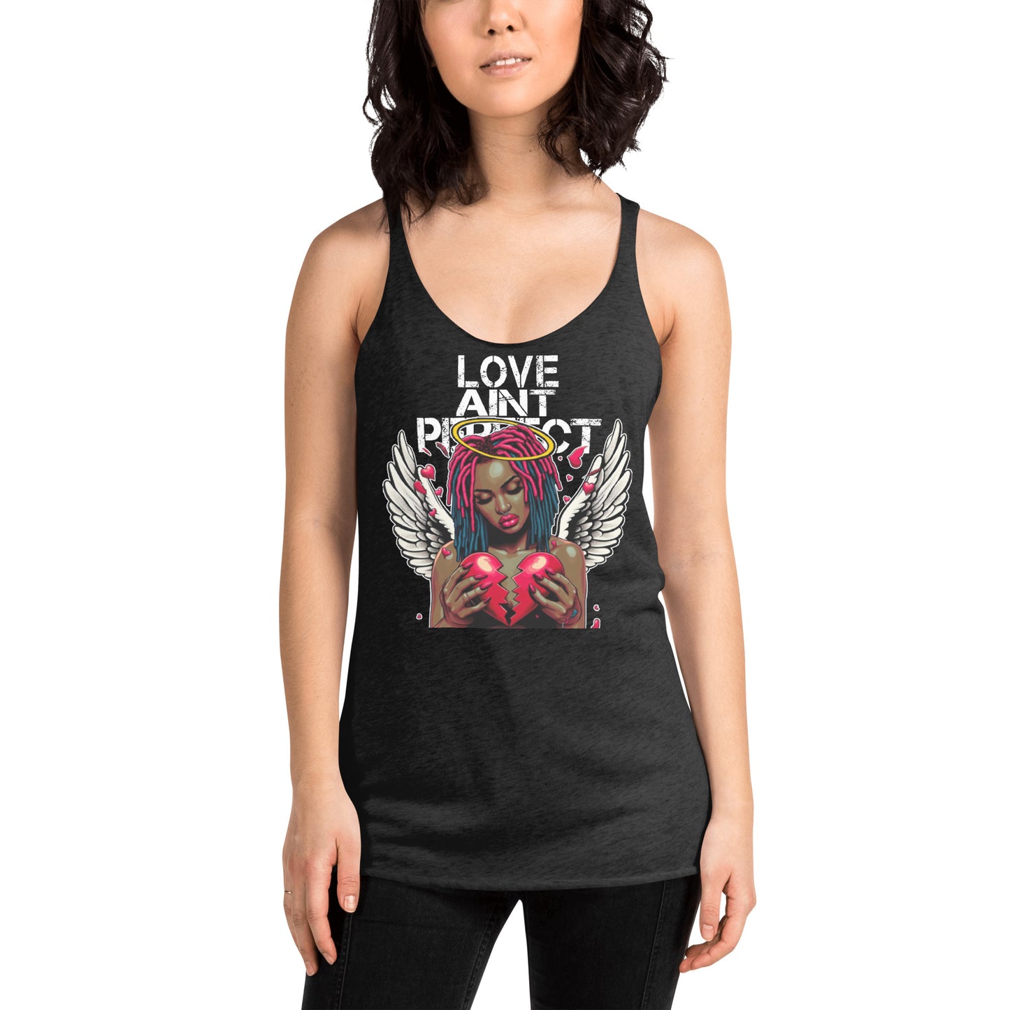 Women's "Love Ain't Perfect" Racerback Tank