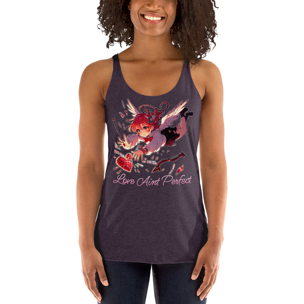 Women's "Love Aint Perfect"  Racerback Tank