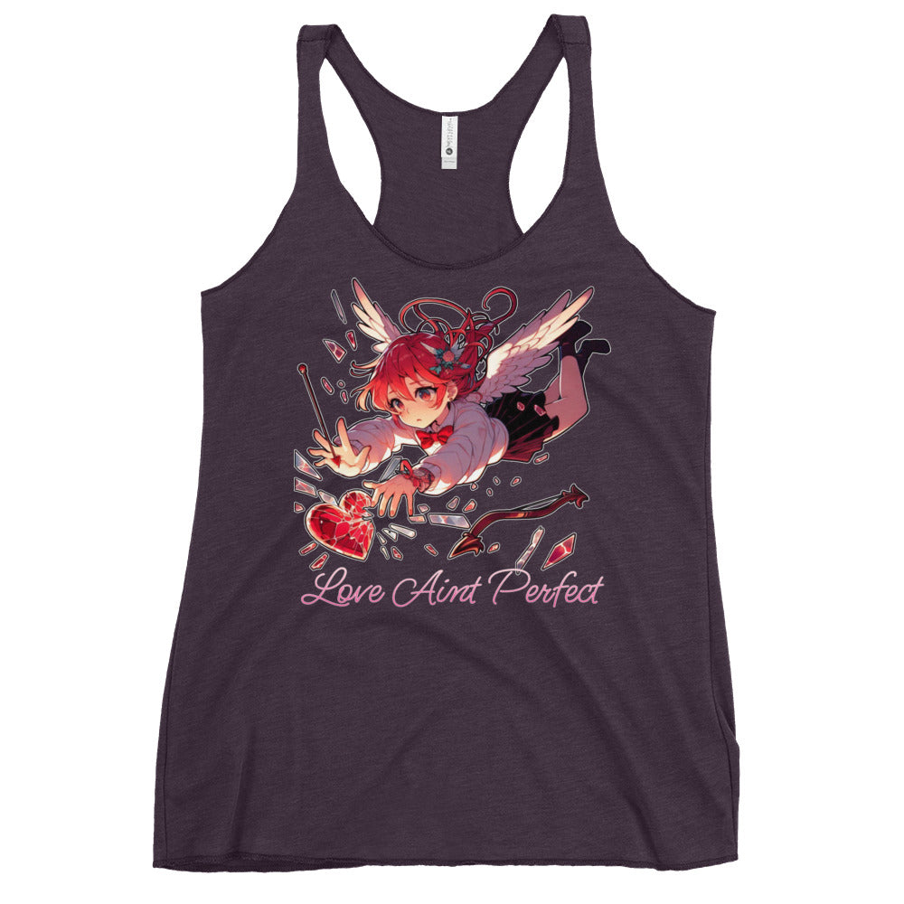 Women's "Love Aint Perfect"  Racerback Tank