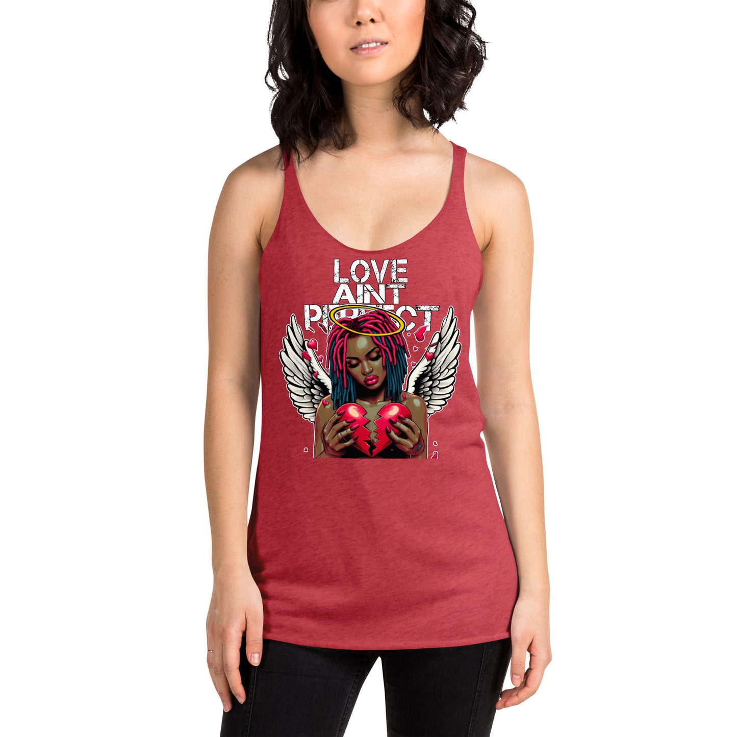 Women's "Love Ain't Perfect" Racerback Tank