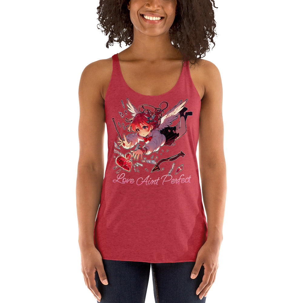 Women's "Love Aint Perfect"  Racerback Tank