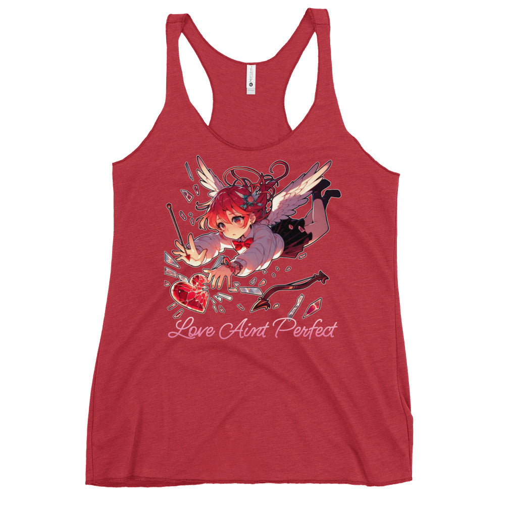Women's "Love Aint Perfect"  Racerback Tank