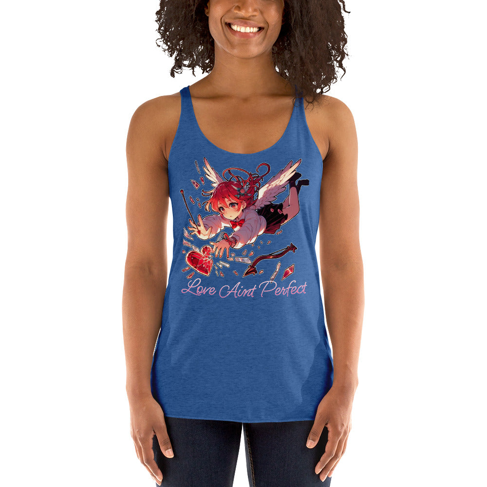 Women's "Love Aint Perfect"  Racerback Tank