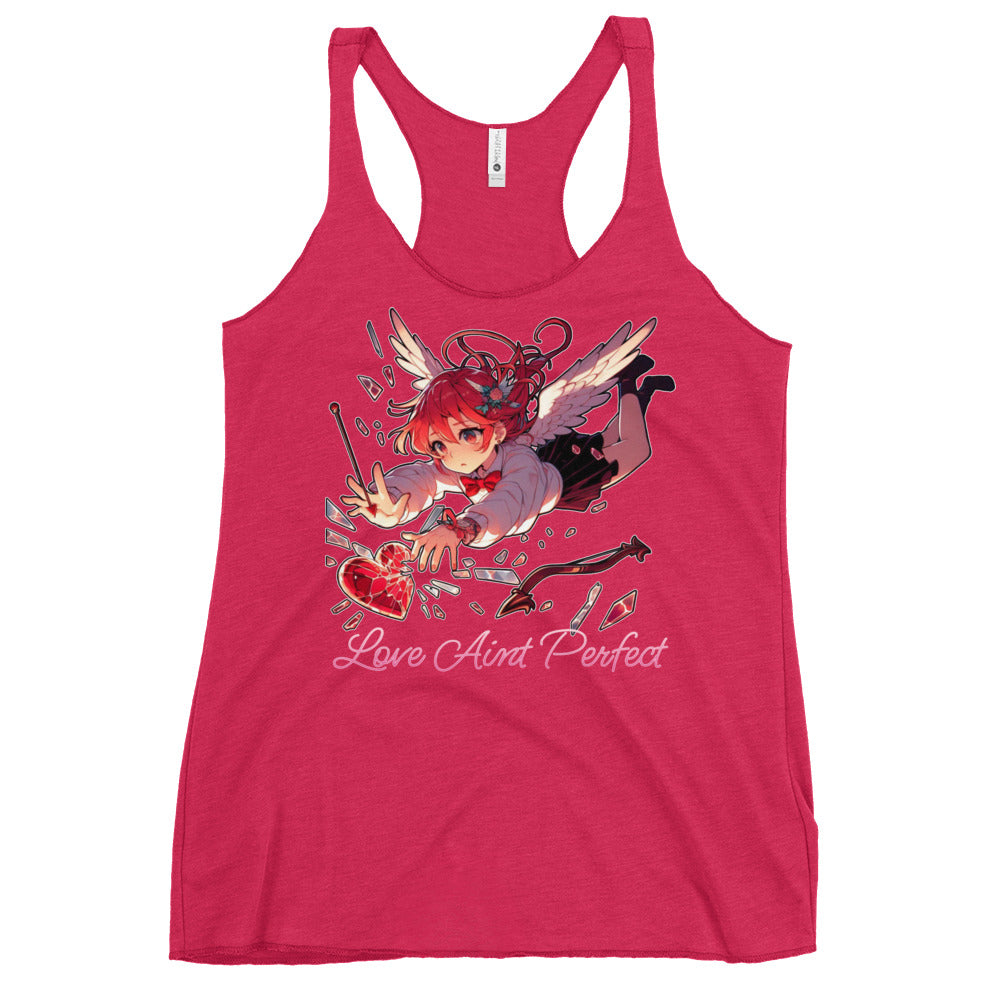 Women's "Love Aint Perfect"  Racerback Tank