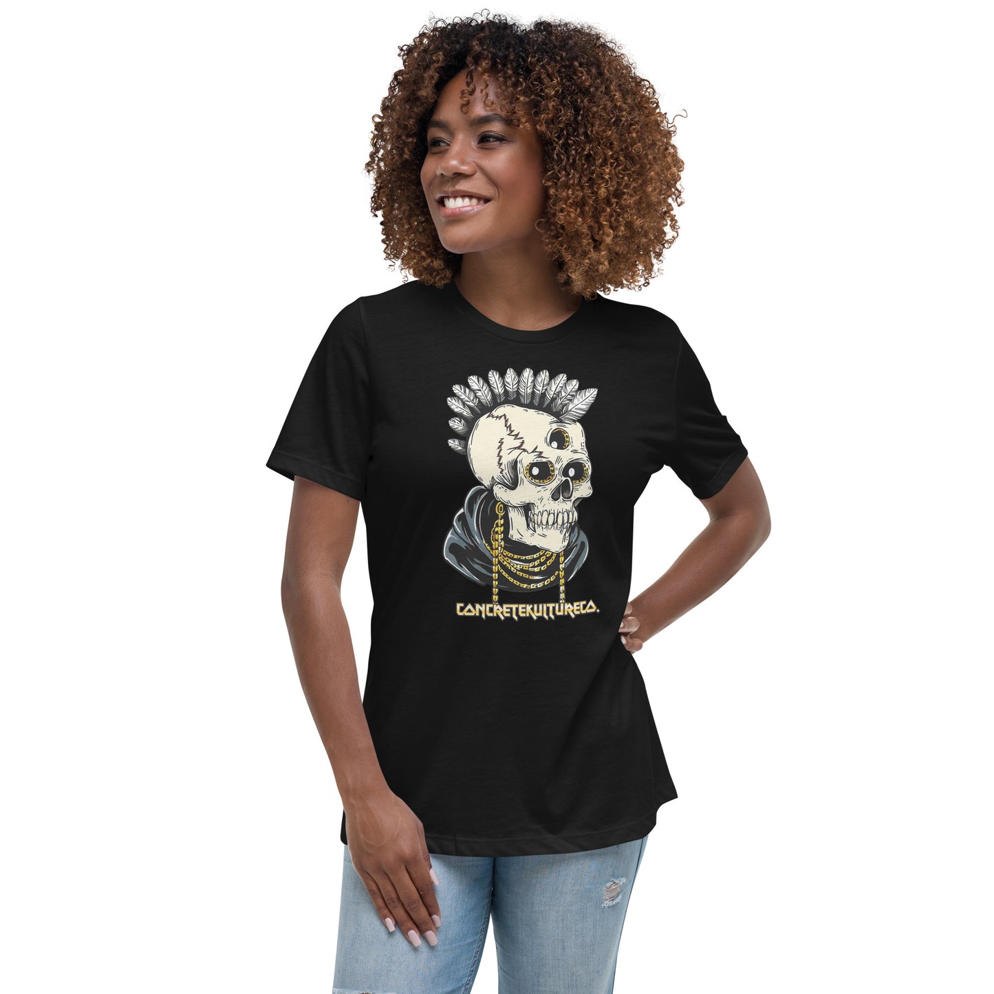 Concrete Kulture Co. Women's "3rd eye hindsight" Relaxed T-Shirt