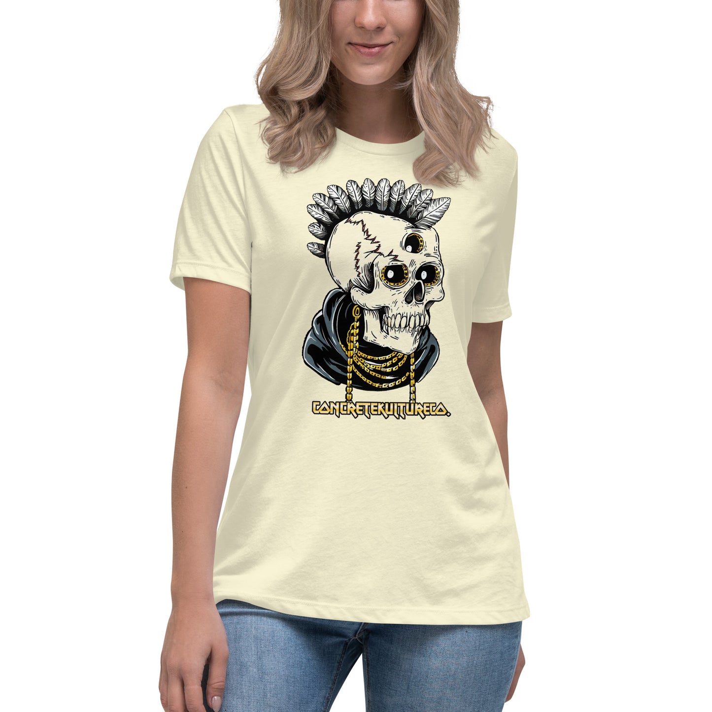 Concrete Kulture Co. Women's "3rd eye hindsight" Relaxed T-Shirt