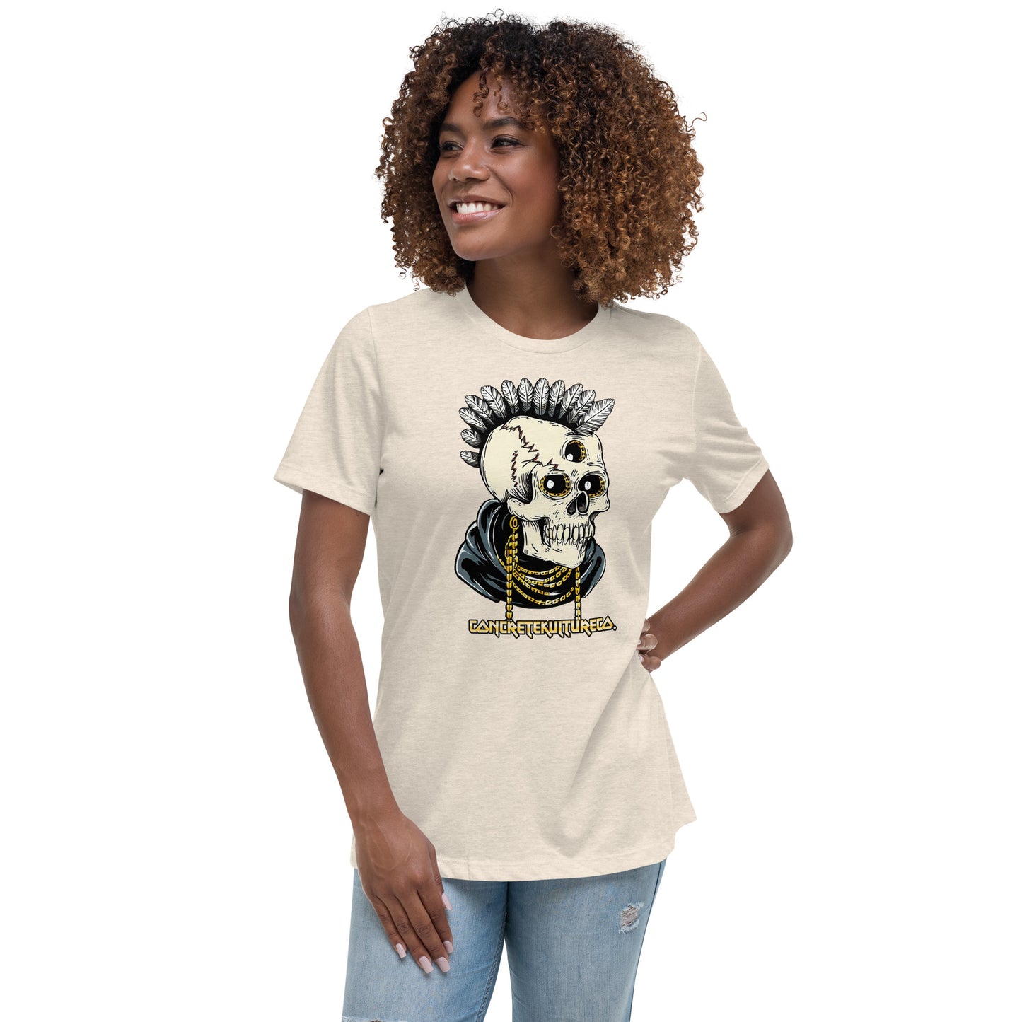 Concrete Kulture Co. Women's "3rd eye hindsight" Relaxed T-Shirt