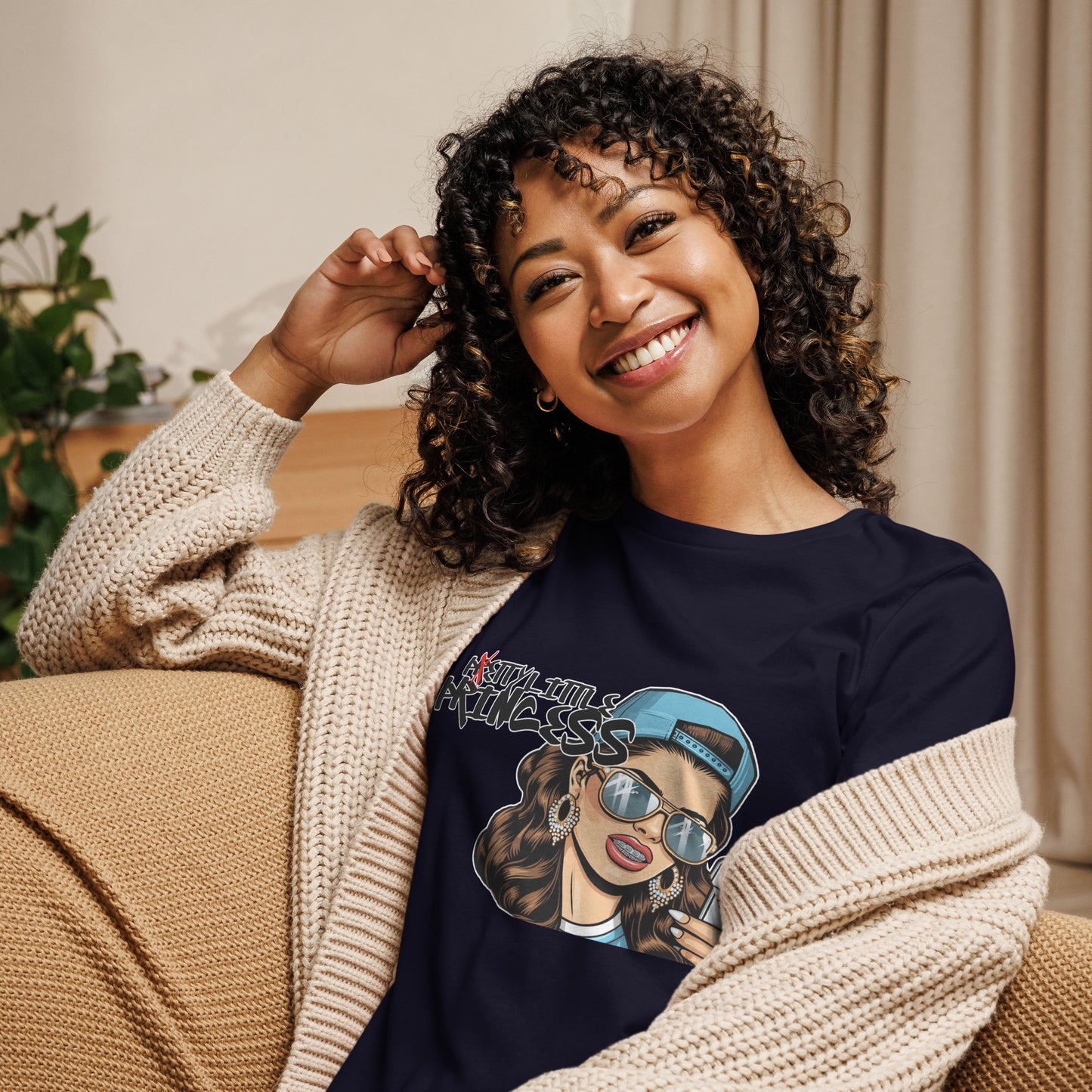 Concrete Kulture Co Women's "Petty Little Princess" Relaxed T-Shirt