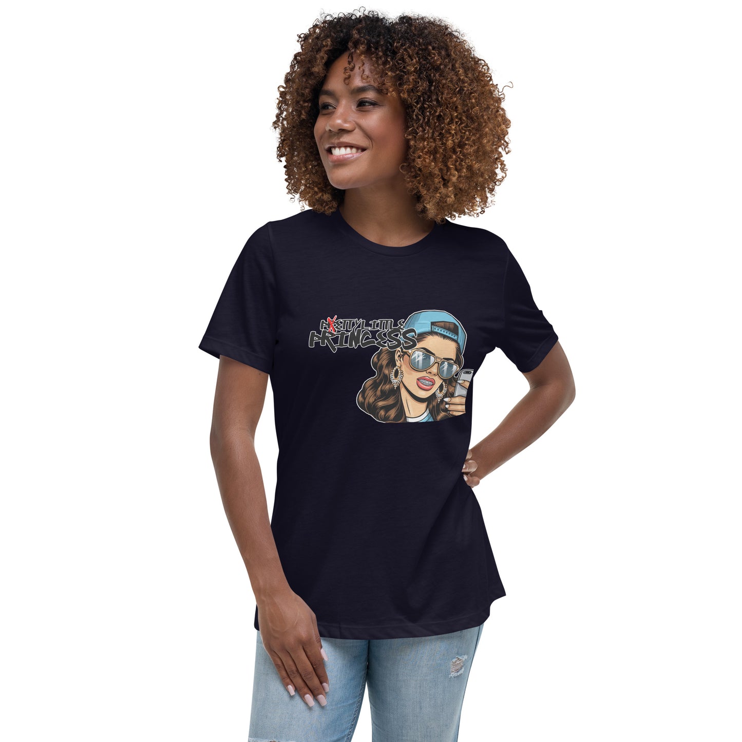 Concrete Kulture Co Women's "Petty Little Princess" Relaxed T-Shirt