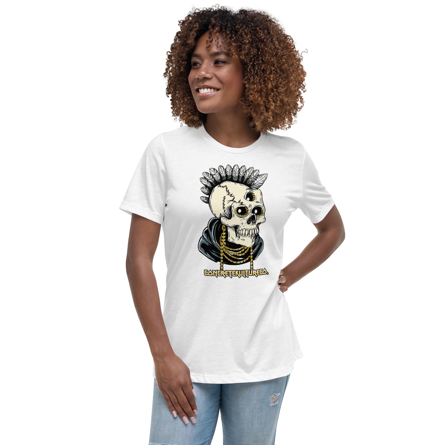 Concrete Kulture Co. Women's "3rd eye hindsight" Relaxed T-Shirt