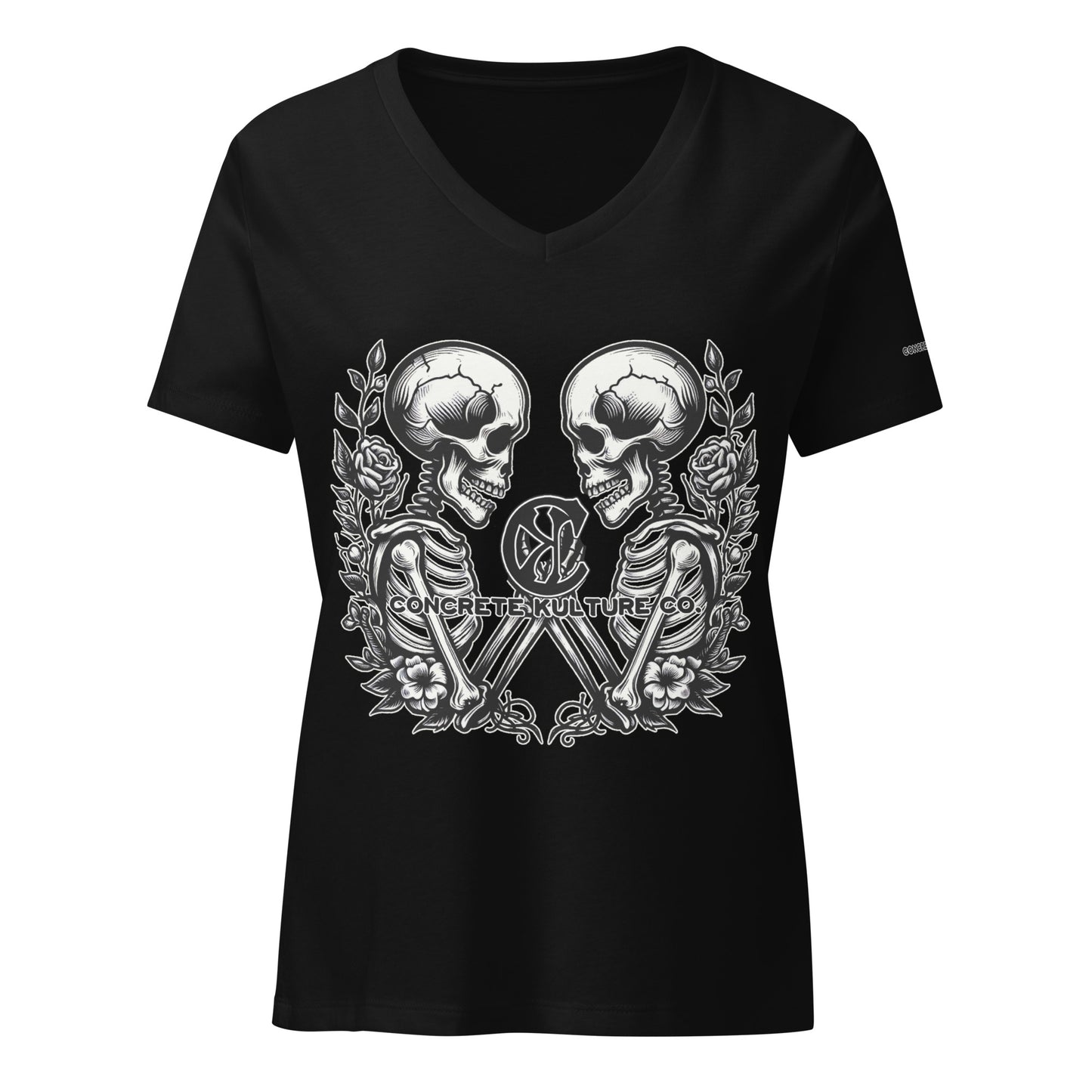Women’s relaxed Concrete Kulture Co v-neck t-shirt