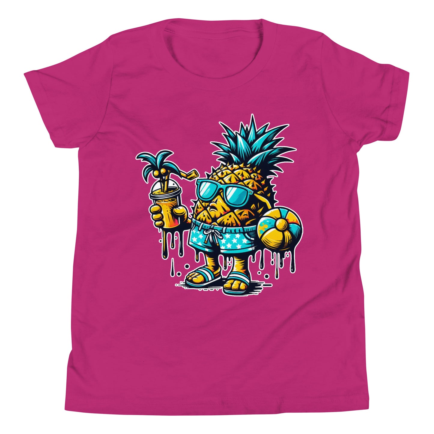 Concrete Kulture Co "Pineapple Just Chillin" Youth Short Sleeve T-Shirt