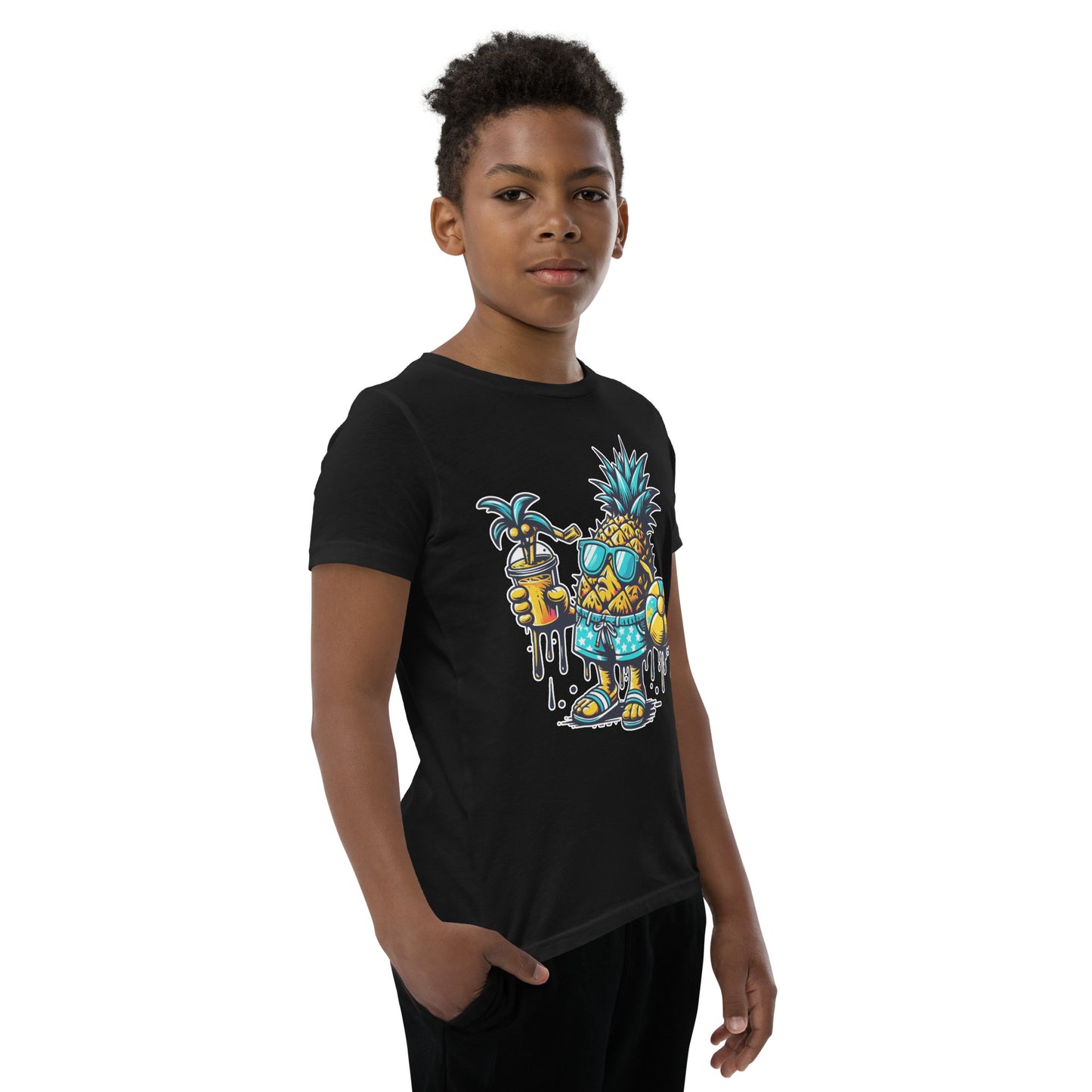 Concrete Kulture Co "Pineapple Just Chillin" Youth Short Sleeve T-Shirt