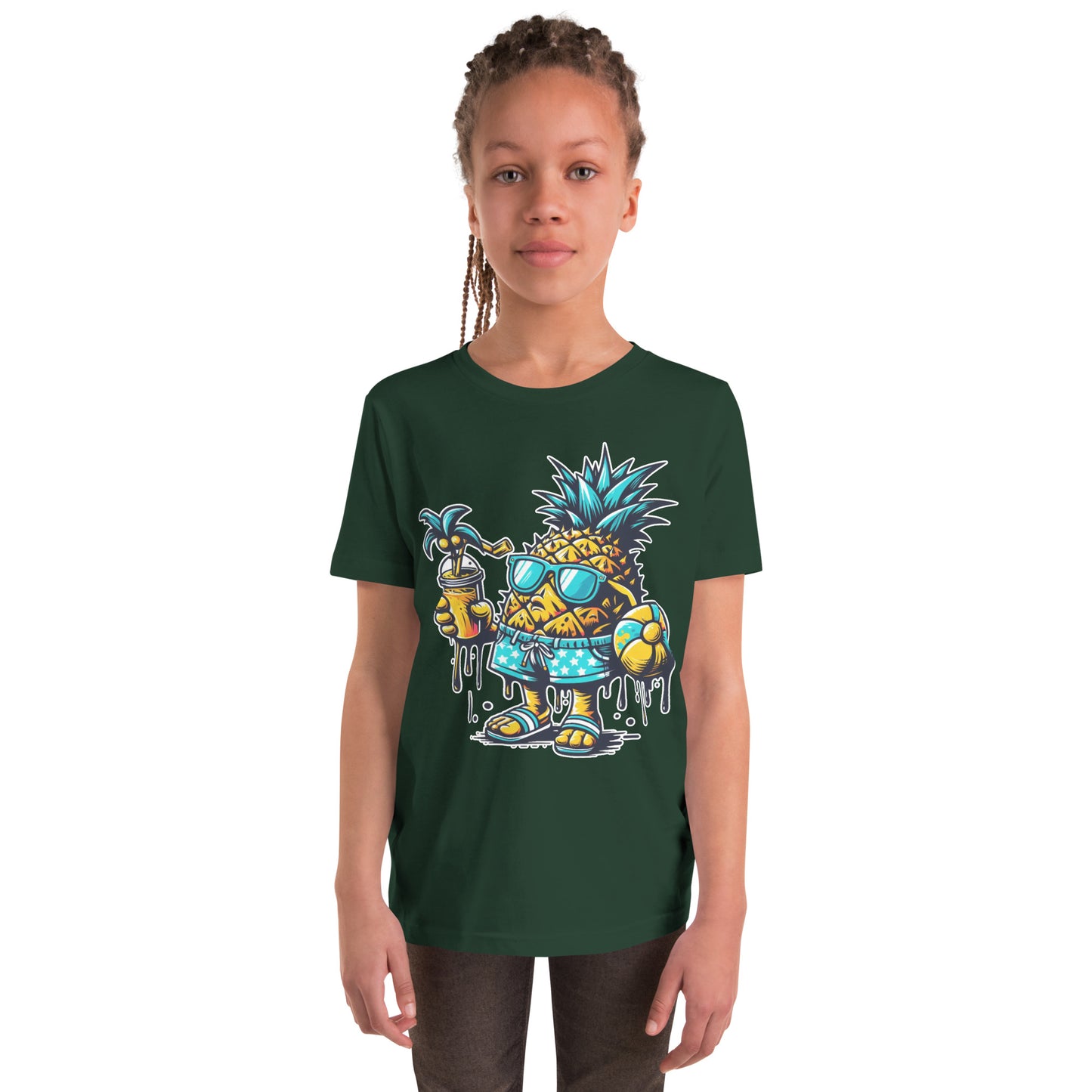 Concrete Kulture Co "Pineapple Just Chillin" Youth Short Sleeve T-Shirt