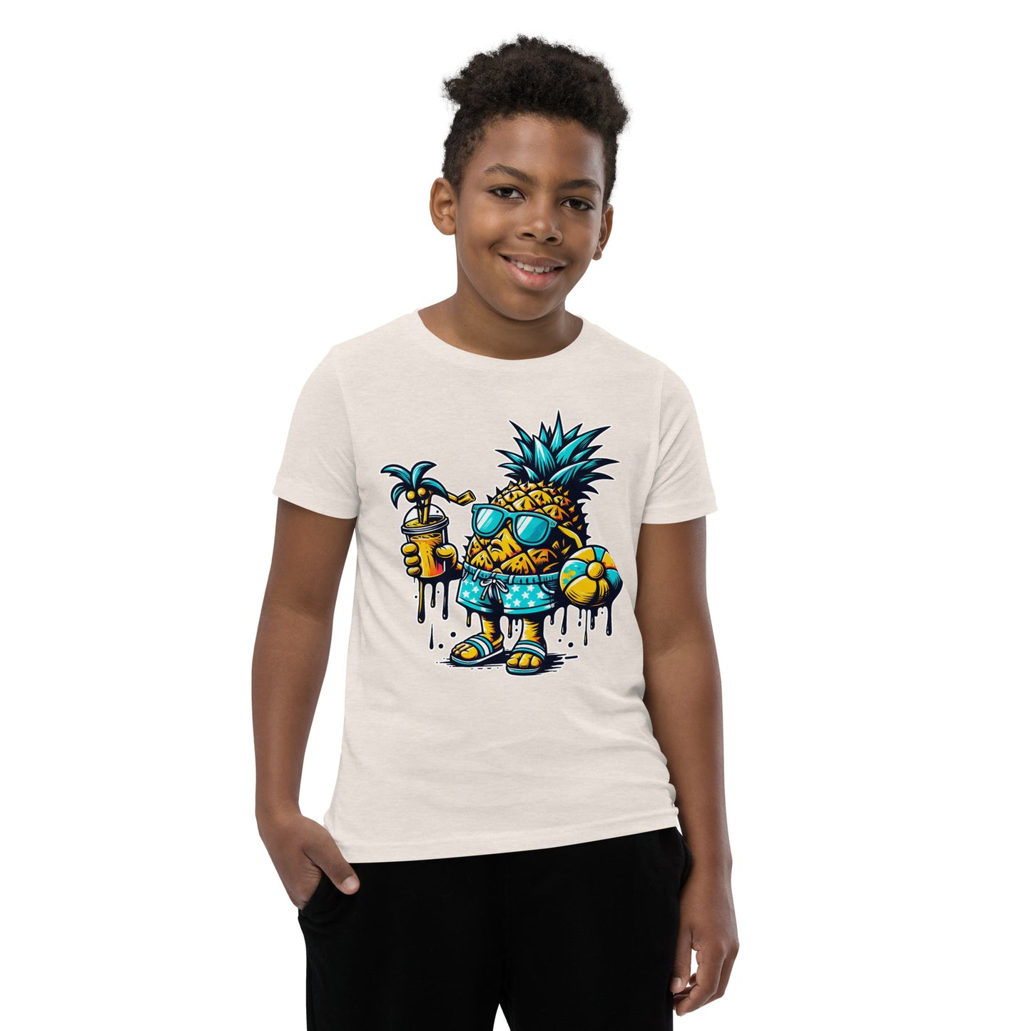 Concrete Kulture Co "Pineapple Just Chillin" Youth Short Sleeve T-Shirt