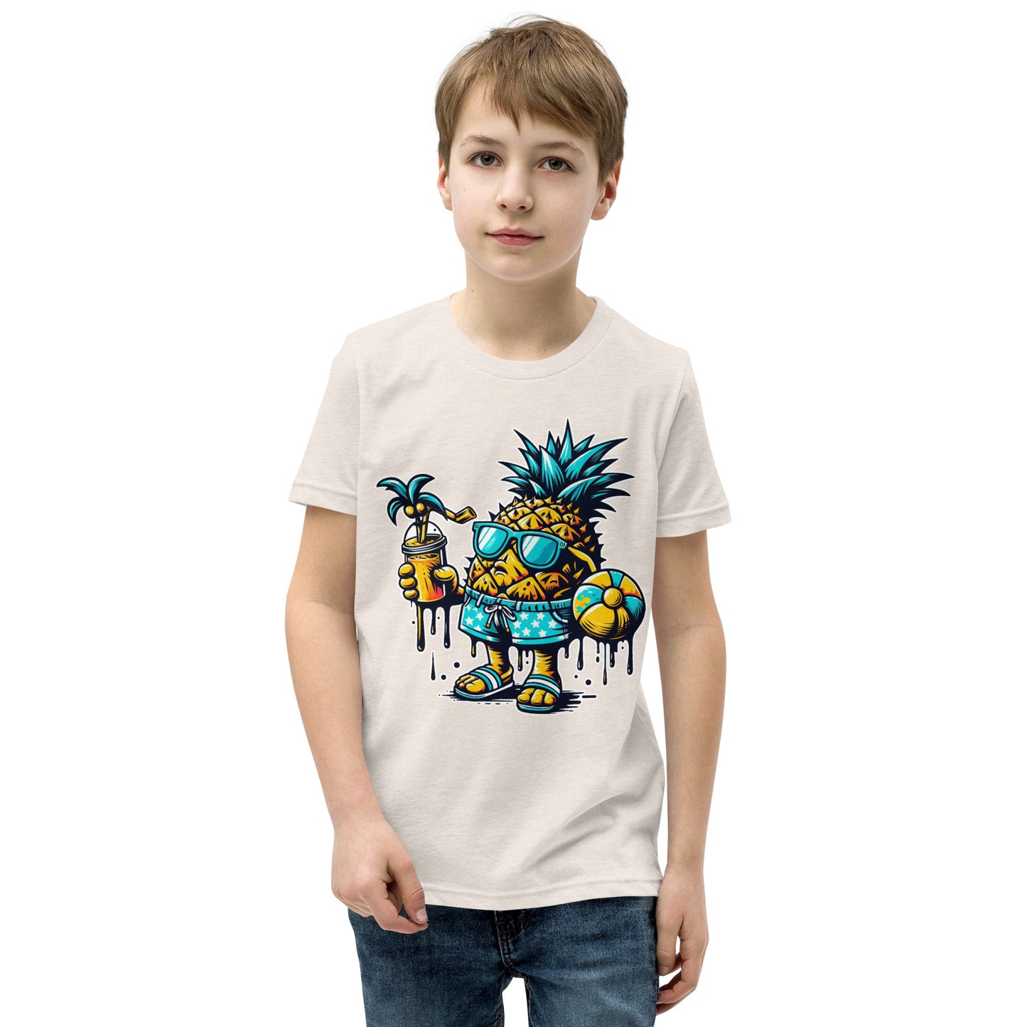 Concrete Kulture Co "Pineapple Just Chillin" Youth Short Sleeve T-Shirt