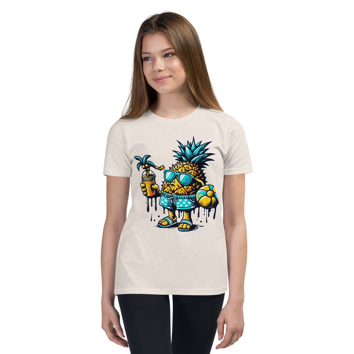 Concrete Kulture Co "Pineapple Just Chillin" Youth Short Sleeve T-Shirt