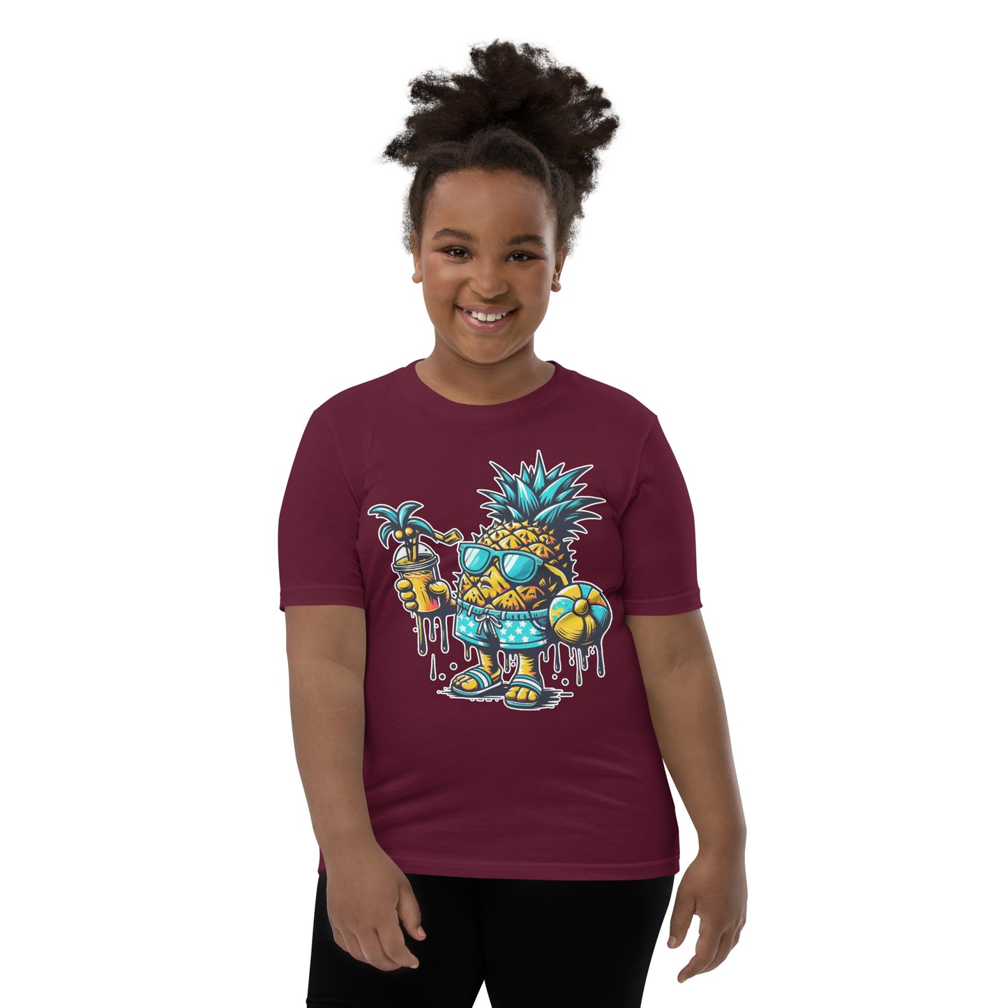 Concrete Kulture Co "Pineapple Just Chillin" Youth Short Sleeve T-Shirt