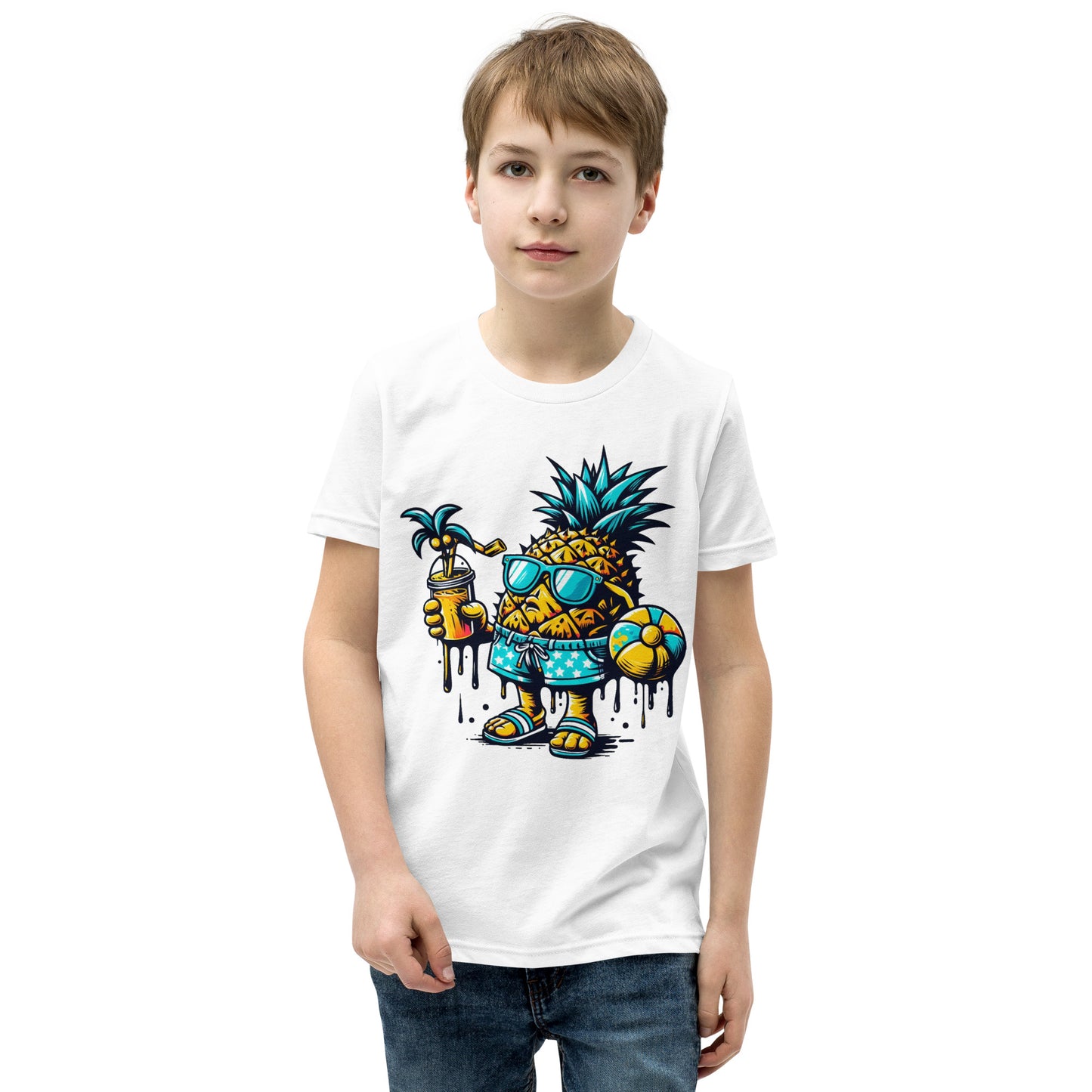 Concrete Kulture Co "Pineapple Just Chillin" Youth Short Sleeve T-Shirt