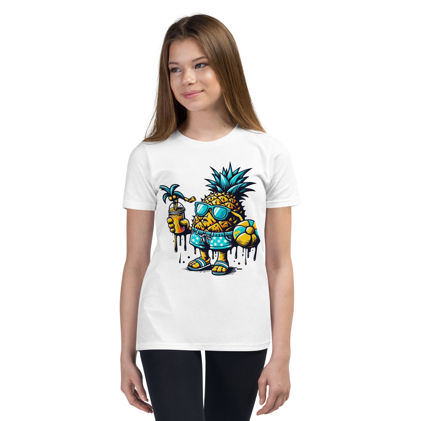 Concrete Kulture Co "Pineapple Just Chillin" Youth Short Sleeve T-Shirt